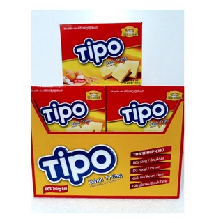 BÁNH TRỨNG TIPO HỘP 12 HỘP NHỎ 38G