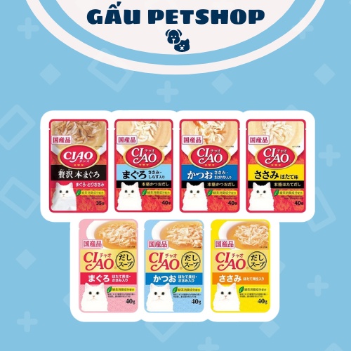 Pate Ciao Nội Địa Nhật 40g - Soup Ciao Thưởng Cho Mèo