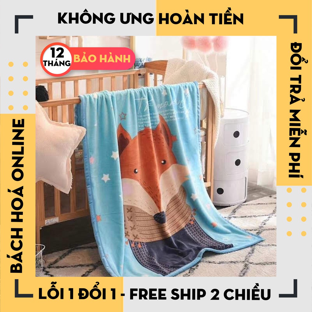 [Hàng Loại 1]  Chăn lông tuyết trẻ em hàng 2 lớp (nhiều màu) -loại 1