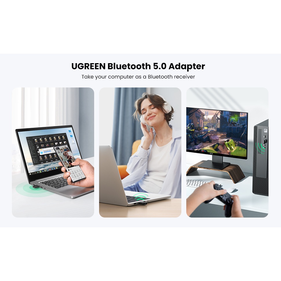 Thiết bị USB thu Bluetooth 5.0 Ugreen 80889