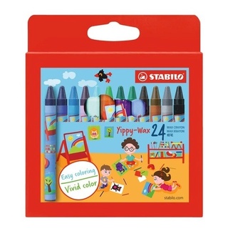 Hộp bút sáp stabilo yippy-wax 12/24 màu