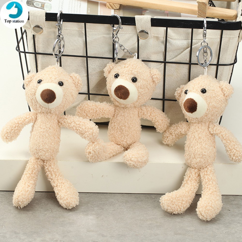 Móc Khóa Hình Chú Gấu Teddy Nhồi Bông Ngộ Nghĩnh 20cm