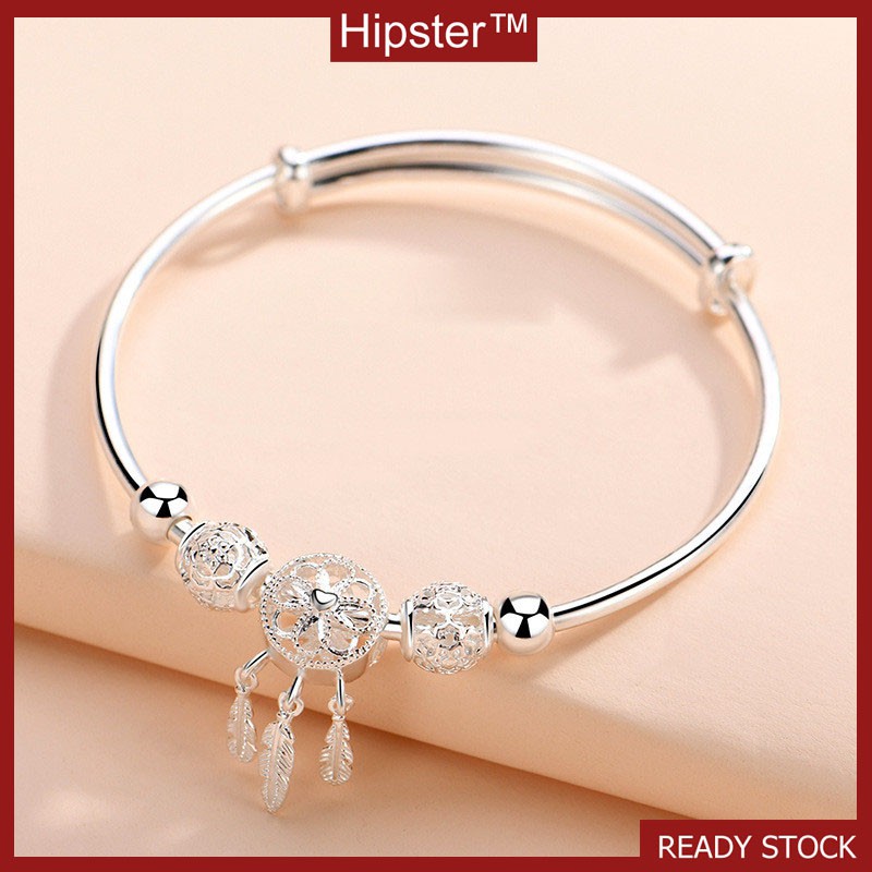 S925 Silver Fashion Bracelet with Simple Poetic Motifs