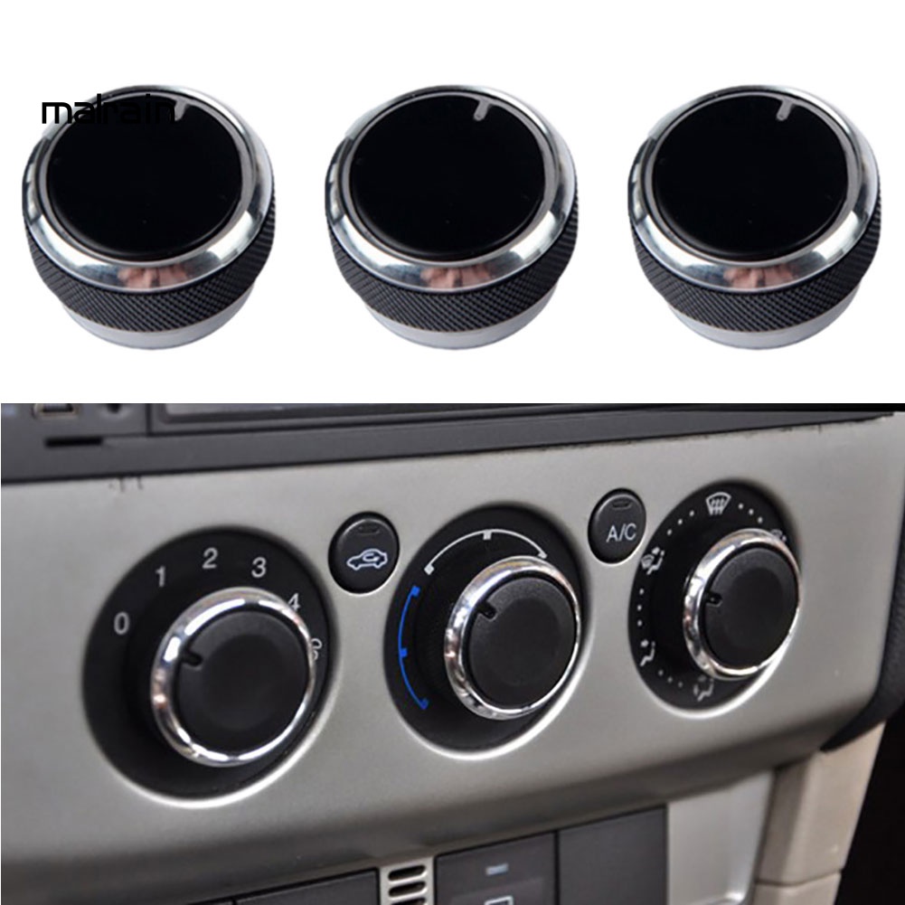Bộ 3 Phụ Kiện Trang Trí Nút Điều Khiển Máy Điều Hòa Xe Hơi Ford Focus