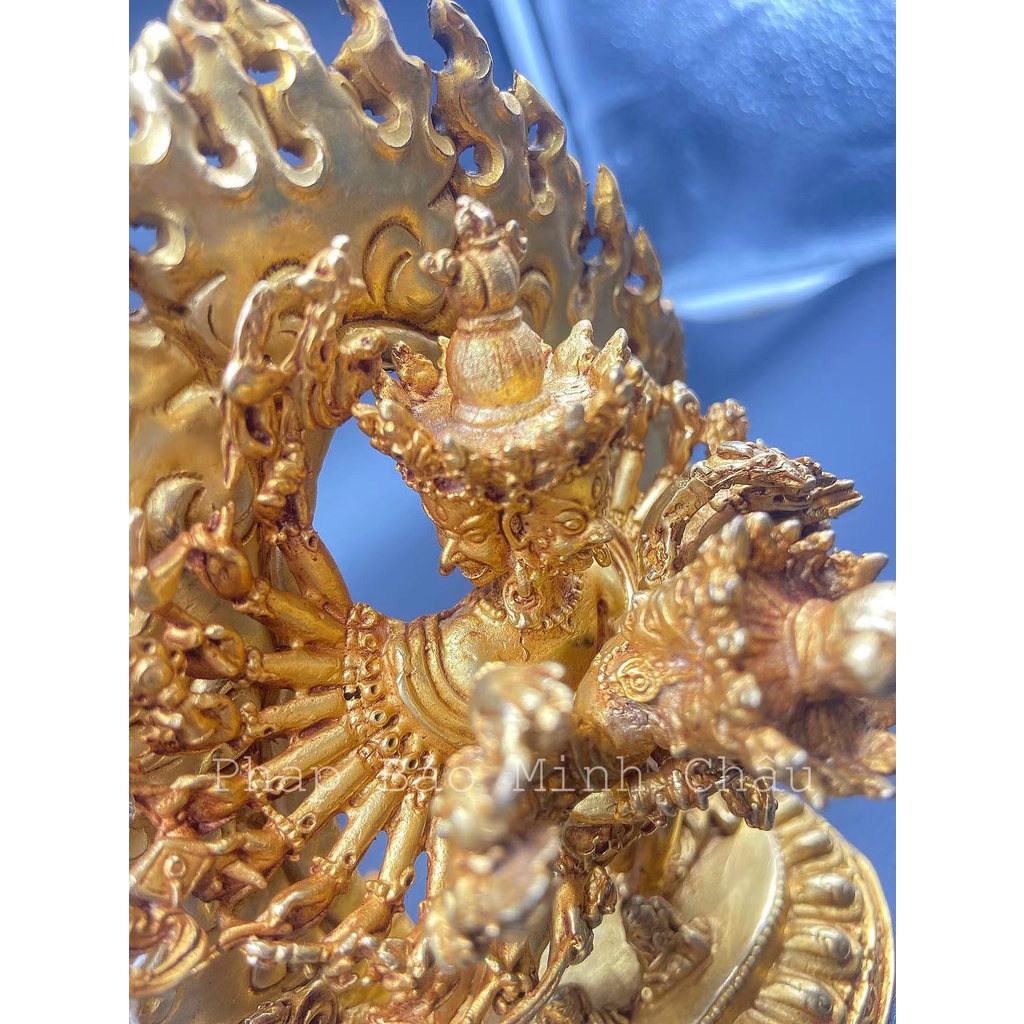 [PBMC] Tượng đồng Nepal Kalachakra 12cm (Pho)