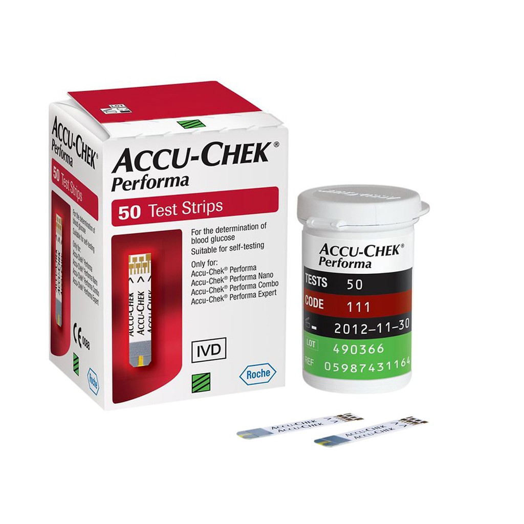 (Chính Hãng) Que Thử Đường Huyết Accu-chek Performa 50