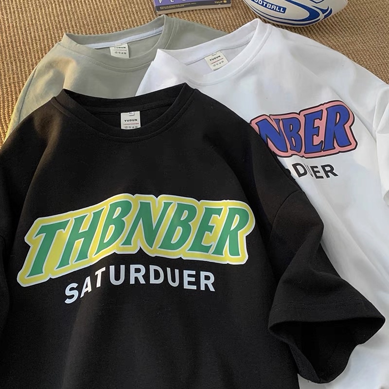 [Rẻ vô địch] Áo thun cotton tay lỡ dáng rộng unisex freesize 38-65kg - THEBNBER | BigBuy360 - bigbuy360.vn