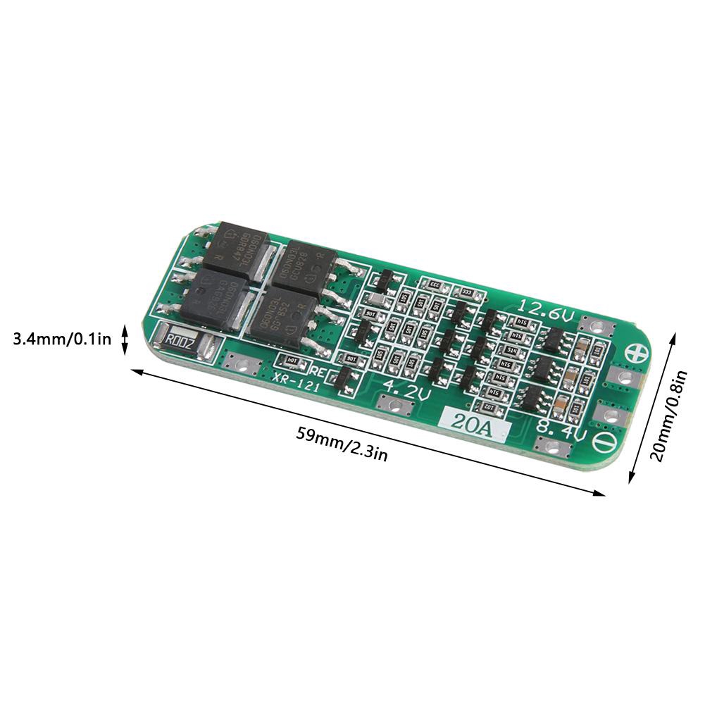 3S 12.6V 20A Lithium Battery Protection Board 18650 LiPo Cell BMS PCBAuto Recovery