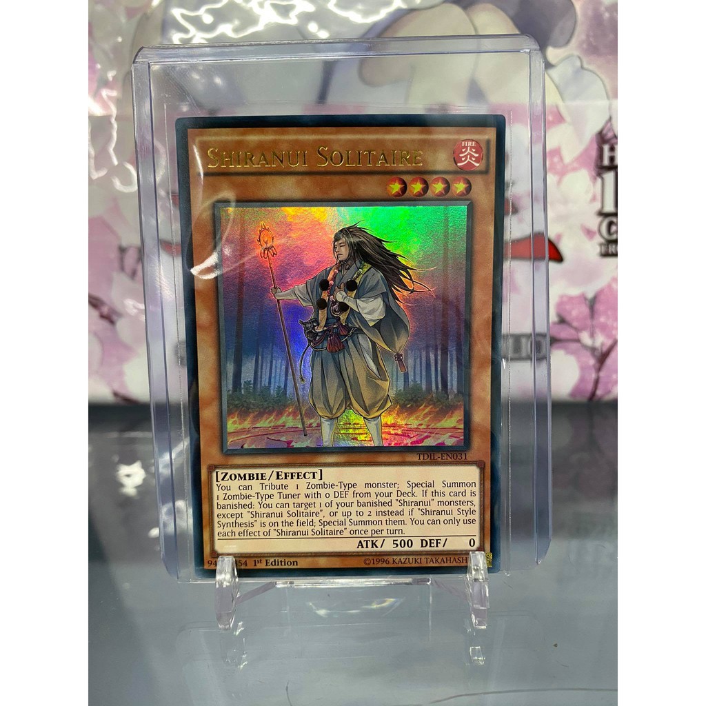 [ Dưa Hấu Yugioh ] Lá bài thẻ bài Shiranui Solitaire – Ultra Rare - Tặng bọc bài nhựa bảo quản