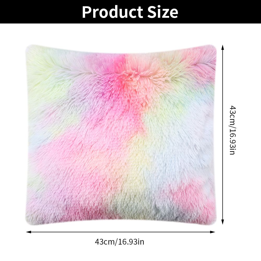 Vỏ gối sofa phủ lông mềm mại màu gradient hiện đại tùy chọn