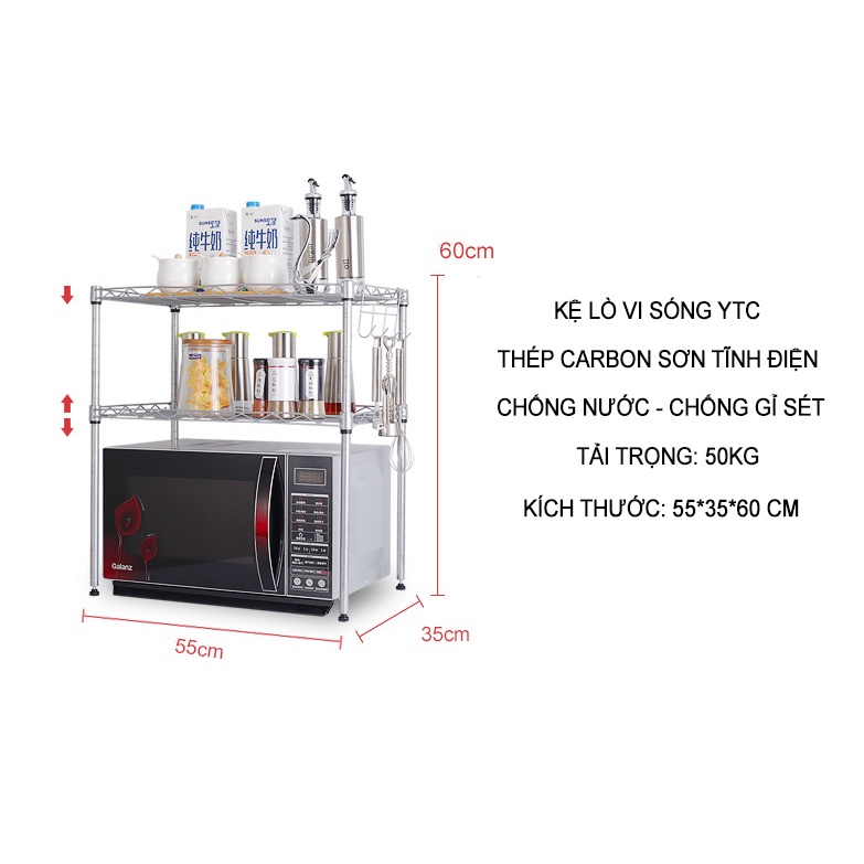 Kệ Để Lò Vi Sóng 2 Tầng Đa Năng