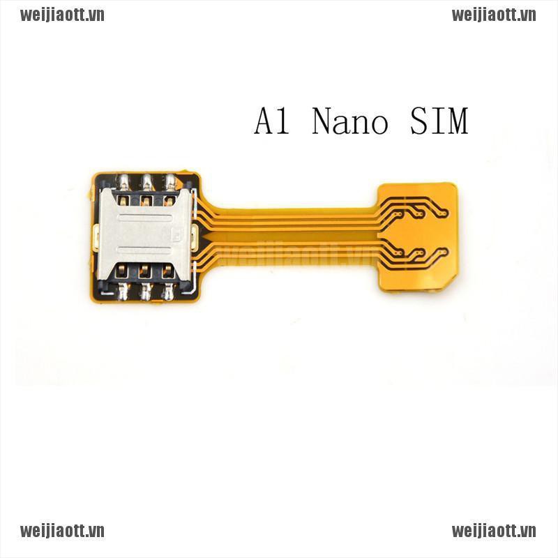 Thẻ adapter mở rộng 2 SIM micro nano thẻ SD Android