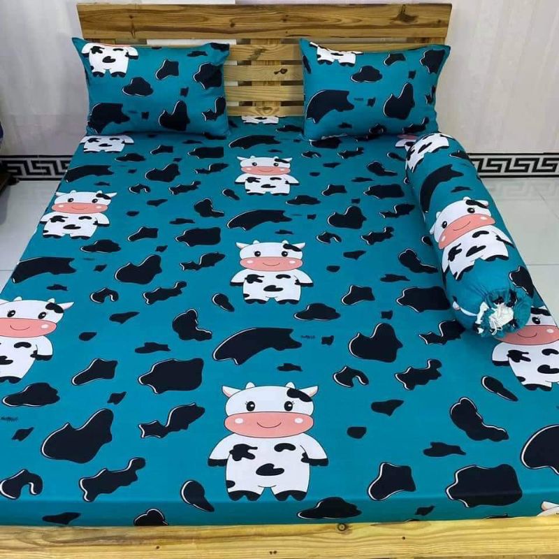 drap bộ thun Hàn Quốc siêu sang,SIZE 1M8 nệm dưới 11cm