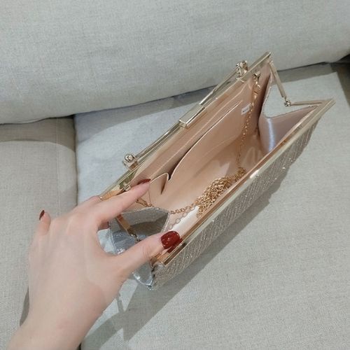 Clutch Túi Xách Nữ Đi Dự Tiệc Đẹp , Túi Ví Cầm Tay Nữ Đeo Chéo Kim Sa Lấp Lánh Sang Chảnh Cao Cấp - LISA