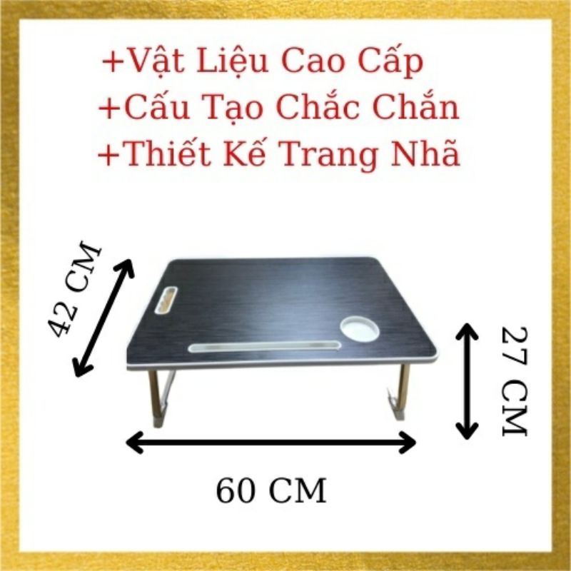 Bàn học laptop , đọc sách gấp gọn 180 độ A6 có khe cắm IPAD