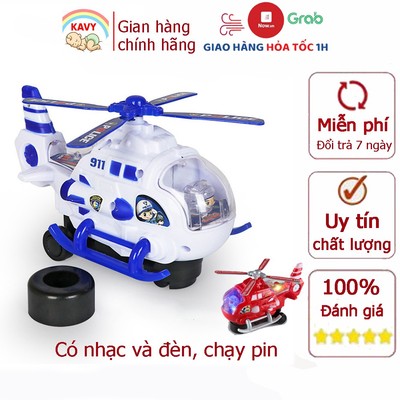 Đồ chơi máy bay trực thăng KAVY chạy pin có âm thanh và ánh sáng