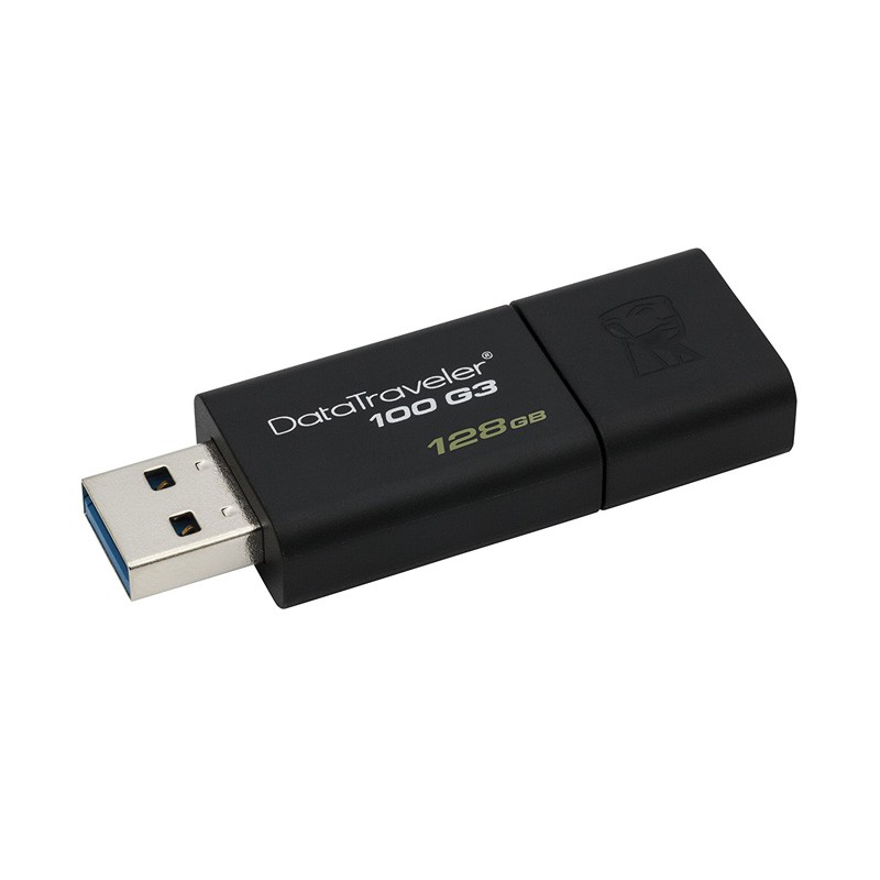 USB 3.0 Kingston DataTraverler 100 G3 128GB 100MB/s DT100G3/128GB - Bảo hành 5 năm | BigBuy360 - bigbuy360.vn