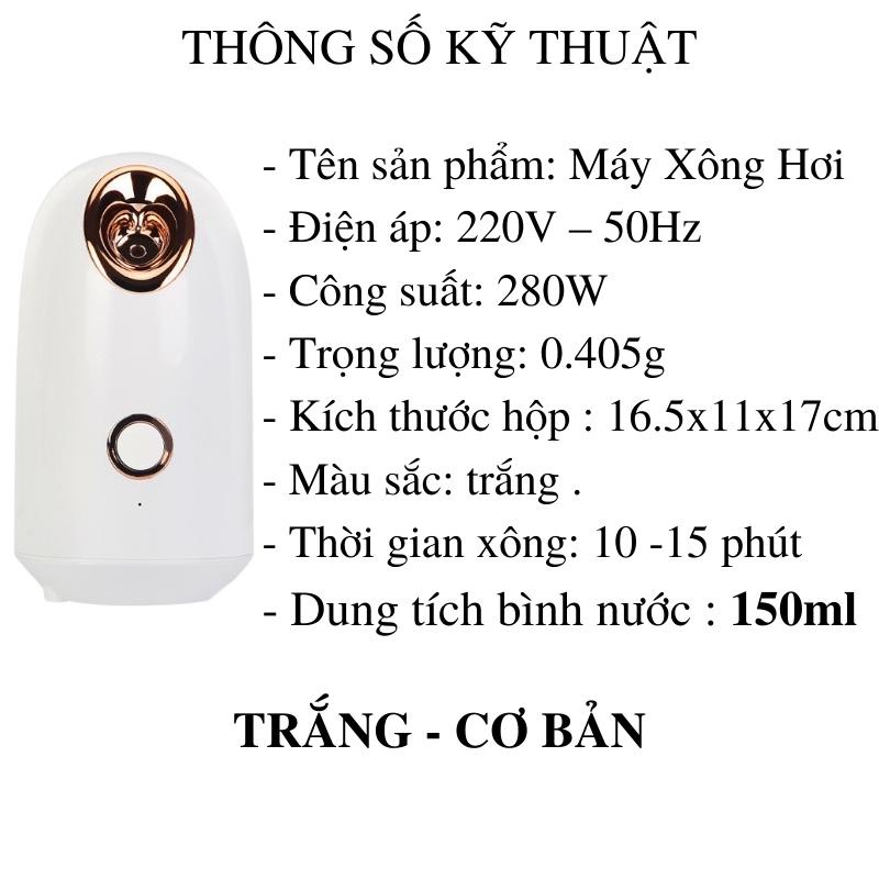 Máy xông mặt xả chanh hoa quả thảo dược nóng chính hãng công nghệ nano loại tốt cao cấp - TAKORA