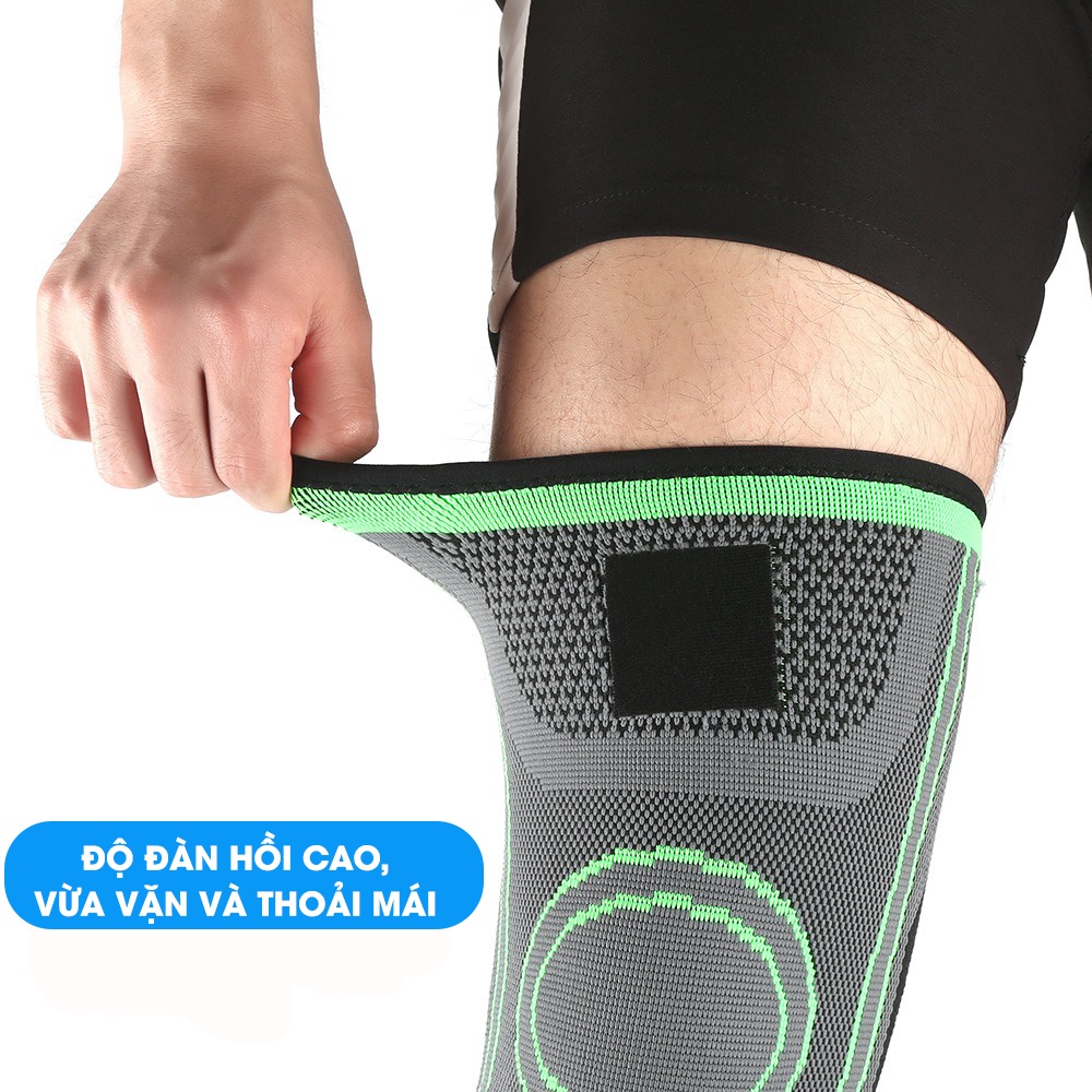 Băng Quấn Đầu Gối MixSport Có Dây Quấn Gối Chống Trượt Và Bảo Vệ Dây Chằng Đầu Gối Thoáng Khí