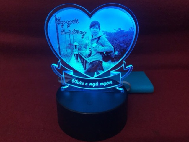 Đèn ngủ 3D, Đèn ngủ khắc theo yêu cầu, đèn ngủ trang trí,