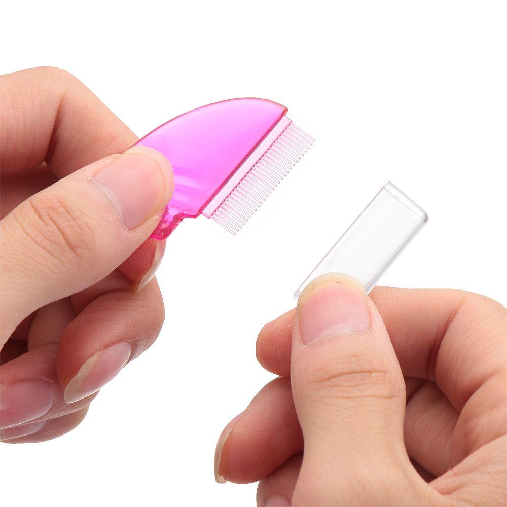 Cọ Nhựa Uốn Cong Lông Mày Màu Sắc Ngẫu Nhiên