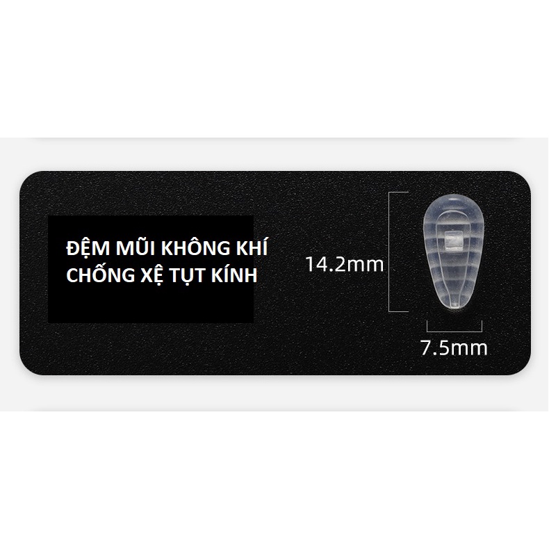 Đệm mũi không khí chống xệ tụt kính, giảm áp lực lên sống mũi (1 cặp)