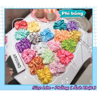 Cột Tóc Vải Scrunchies Phi Bóng