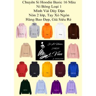 Áo Hoodie, tay xỏ ngón, nón 2 lớp, có 20 màu (ảnh thật)