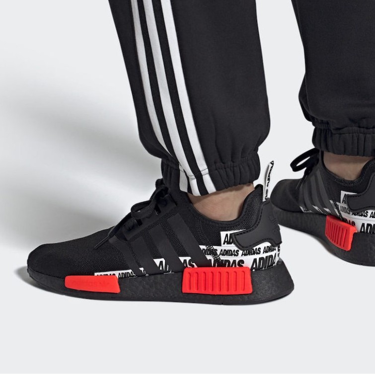 (AUTHENTIC 100%) Giày Sneaker Thể Thao ADIDAS NMD R1 Label Pack Core Black FX6794