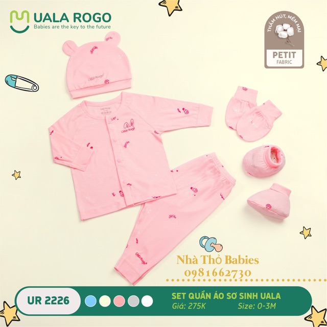 Bộ quần áo sơ sinh 2226_Ualarogo