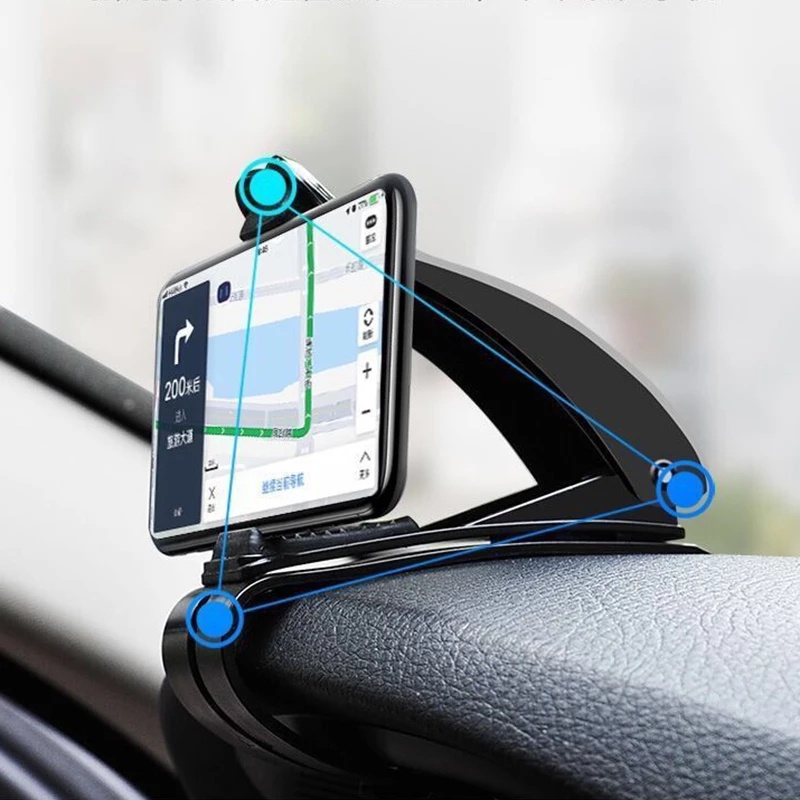 360 ° Kẹp Giá Đỡ Điện Thoại Có Thể Xoay Gắn Bảng Điều Khiển Xe Hơi