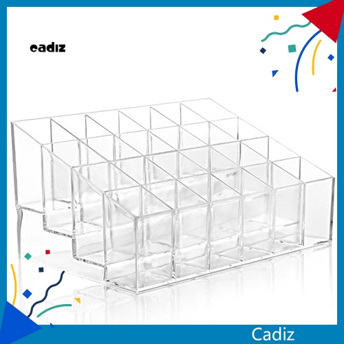 Khay Đựng Son Môi 24 Ngăn Trong Suốt Tiện Dụng Ốp