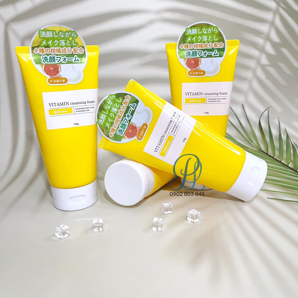 Sữa Rửa Mặt Hàng Ngày Chiết Xuất Vitamin Cleansing Foam 130g