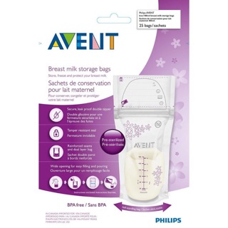 Túi trữ sữa avent 25 pics
