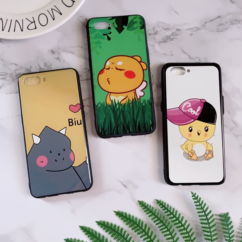 Ốp Lưng Oppo A3S/Realme C1 Viền Nhựa Dẻo Hình Dễ Thương