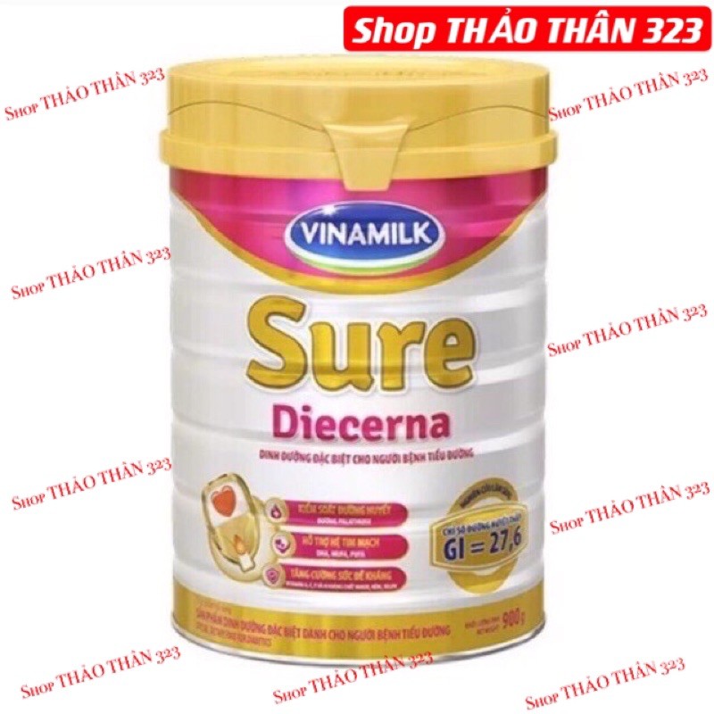 ❤SỮA BỘT SURE Diecerna Dinh Dưỡng Cho Người Tiểu Đường Lon 900gram