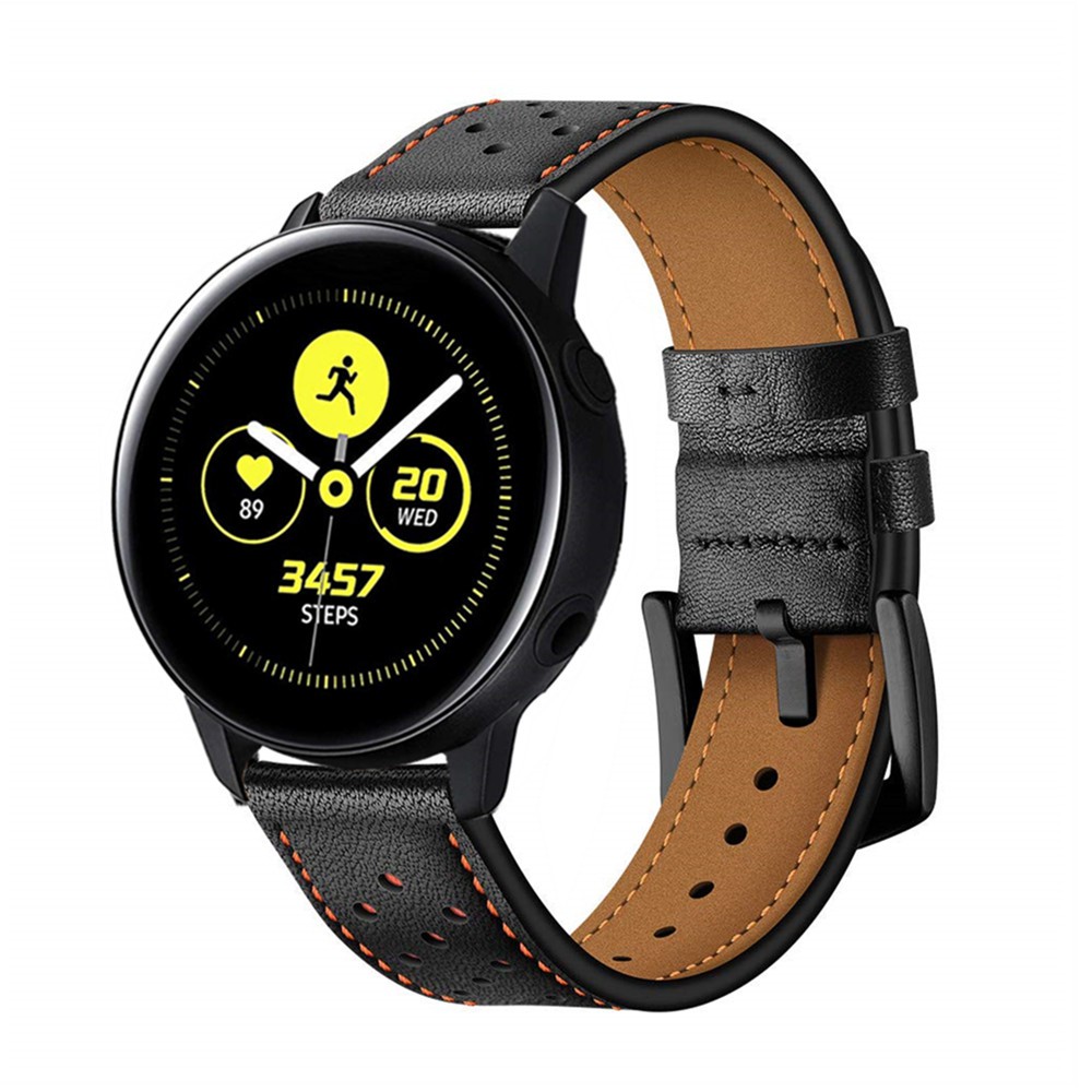 Dây Đeo Bằng Da Thoáng Khí 20mm Cho Đồng Hồ Thông Minh Samsung Galaxy Watch 42mm / Gear S2 Classic / Galaxy Watch Active / Active 2