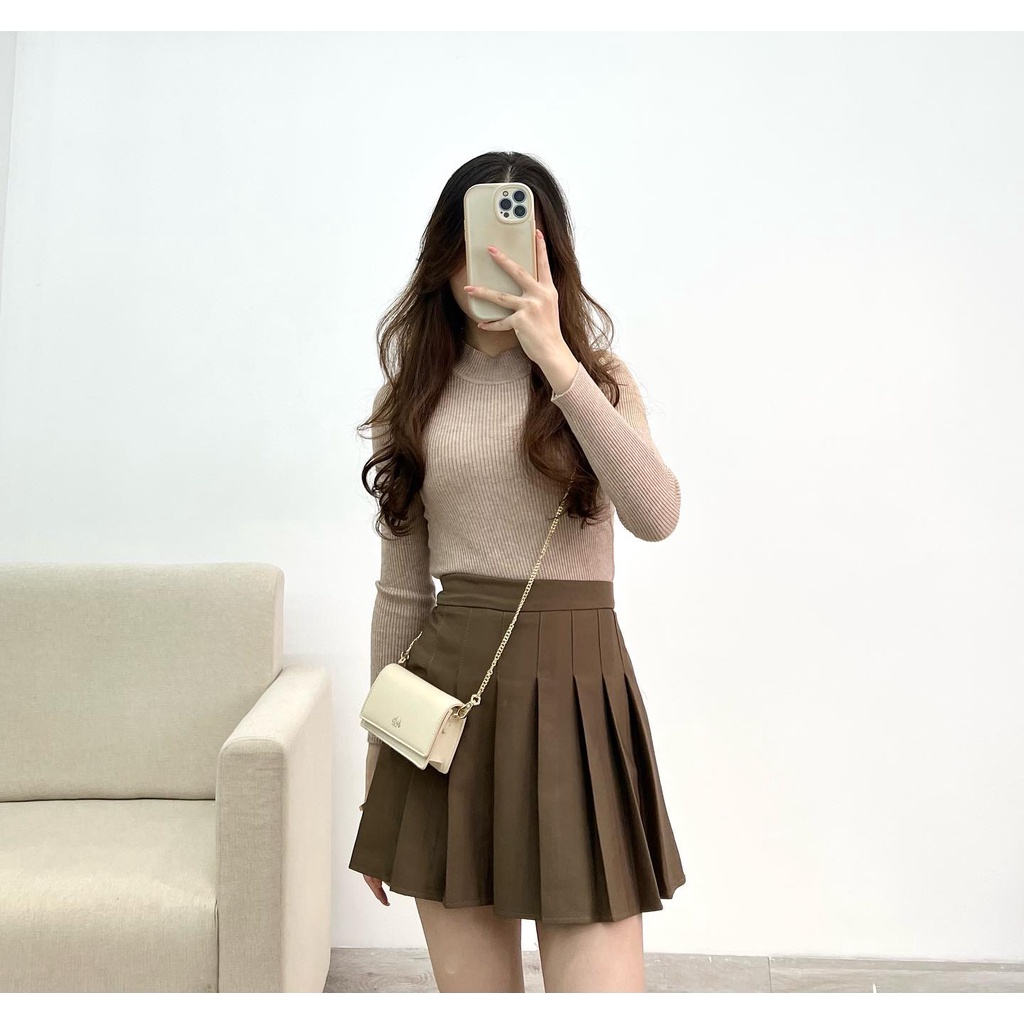 Áo len giữ nhiệt cổ ba phân thời trang Miho house