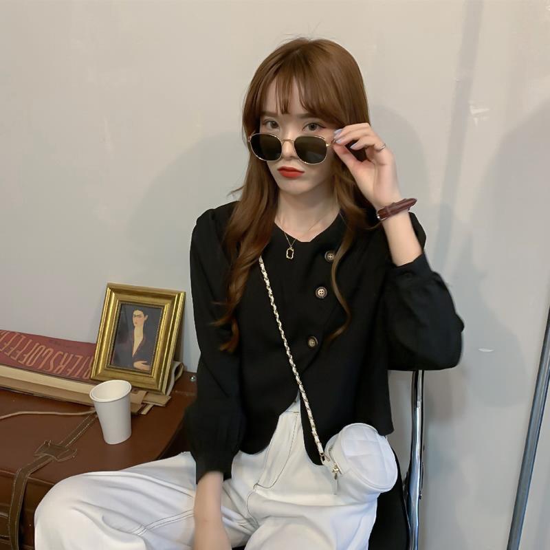Áo Sơ Mi Tay Dài Phong Cách Mới Thời Trang Hàn Quốc Cho Nữ