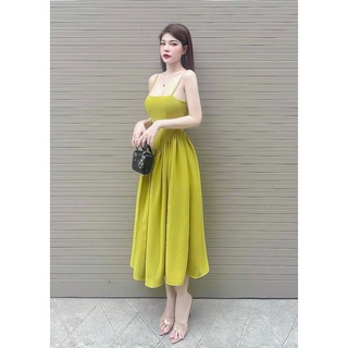 [ảnh thật] Đầm maxi 2 dây sang chảnh