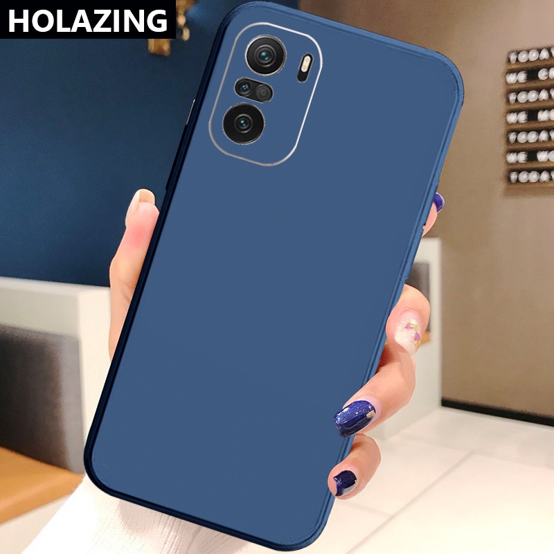 Ốp Điện Thoại Silicon Mềm Viền Vuông Cho Xiaomi Redmi Note 10 Pro 9S 9A POCO X3 NFC M3 Pro 5G