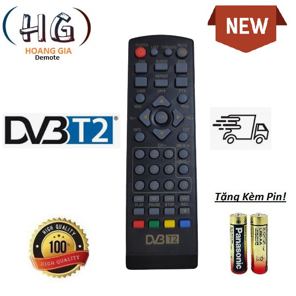 Điều khiển đầu thu truyền hình kỹ thuật số DVB T2 - Hàng tốt