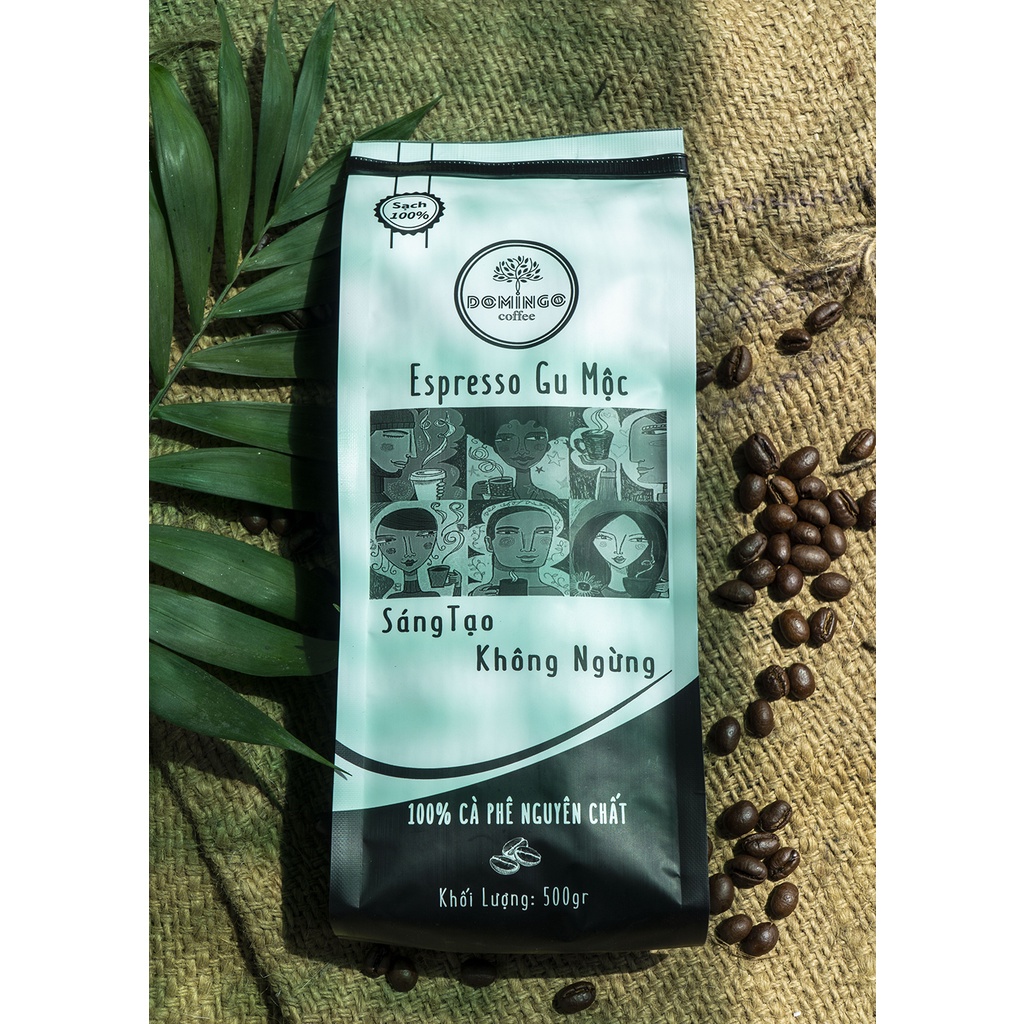 500G Cà phê Gu Mộc nguyên chất 100%, đắng đầm, hậu vị ngọt sâu, thơm quyến rũ, Pha Máy, Pha Phin, Cold Brew