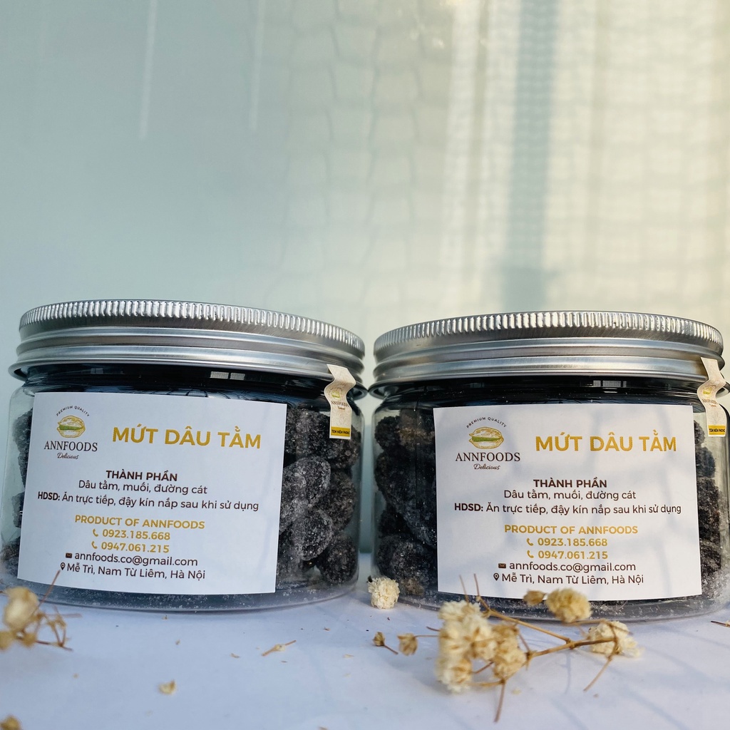 Mứt Dâu Tằm Đà Lạt Mứt Dâu Tằm Nguyên Trái Đặc Sản Đà Lạt Thơm Ngon Ăn Là Ngiền - Annfoods
