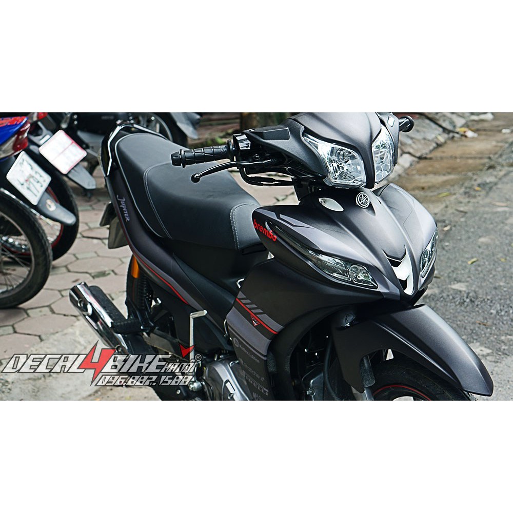 Tem trùm xe JUPITER RED LINE