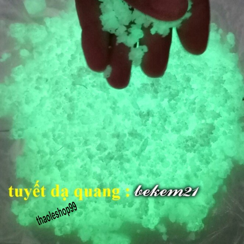 GÓI 50GR TUYẾT NHÂN TẠO DẠ QUANG NHIỀU MÀU siêu mịn làm cloud slime,50 GRAM siêu nhiều Hàng xịn