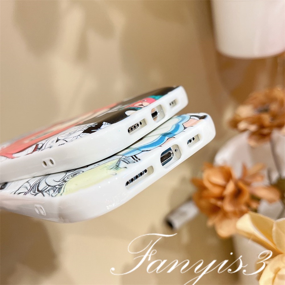 Ốp Điện Thoại TPU Mềm Đệm Khí Hình Nhân Vật Hoạt Hình Cho iPhone 14 13 12 11 Pro Max X XR Xs Max 8 7 6 6s Plus SE 2020