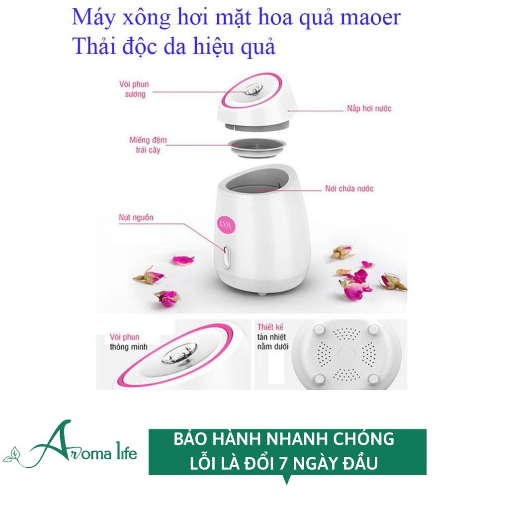 Máy xông hơi mặt hoa quả Mooer, máy phun sương nano tạo ẩm