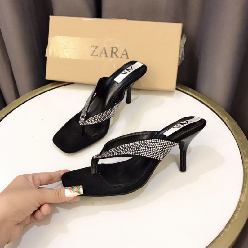 XTv(ẢNH THẬT) Guốc Kẹp Ngón 7p Quai Đá Da Mềm Êm Fullbox Tag Hãng Cao Cấp