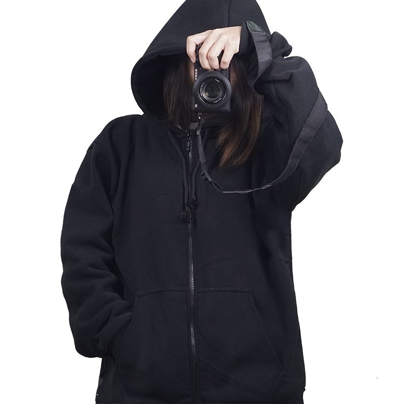 Áo Khoác Chống Nắng Hoodie Nỉ Nam Nữ Áo Khoác Trơn Khóa Zip Chất Nỉ Dày Ấm Form Rộng